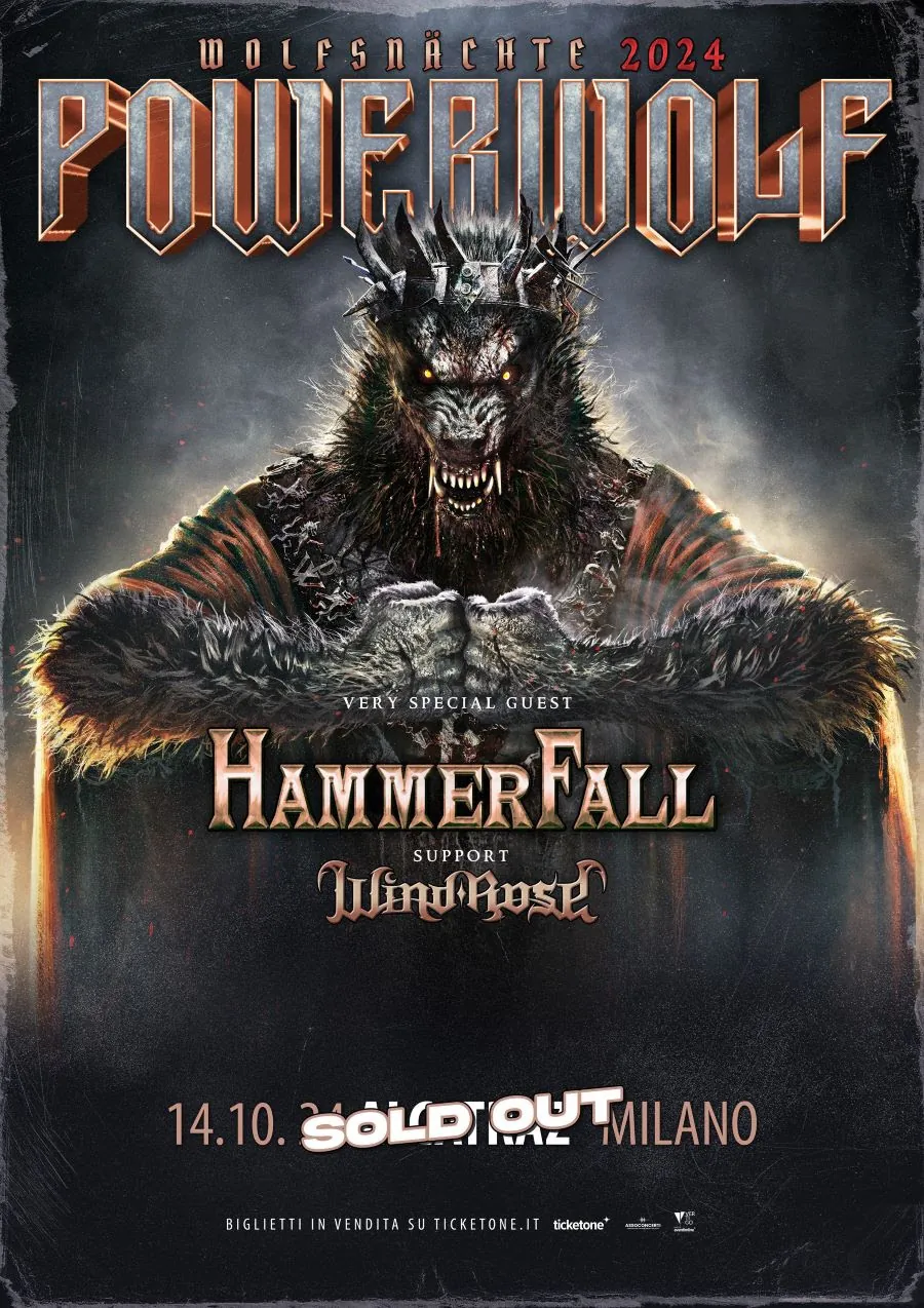 Powerwolf: sold out la data di Milano