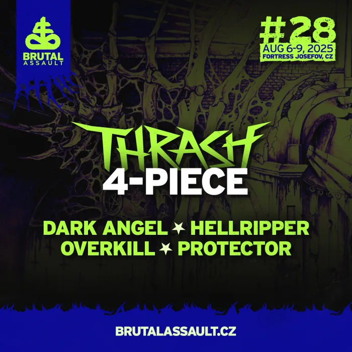 Brutal Assault 2025: annunciate le prime 4 band thrash metal