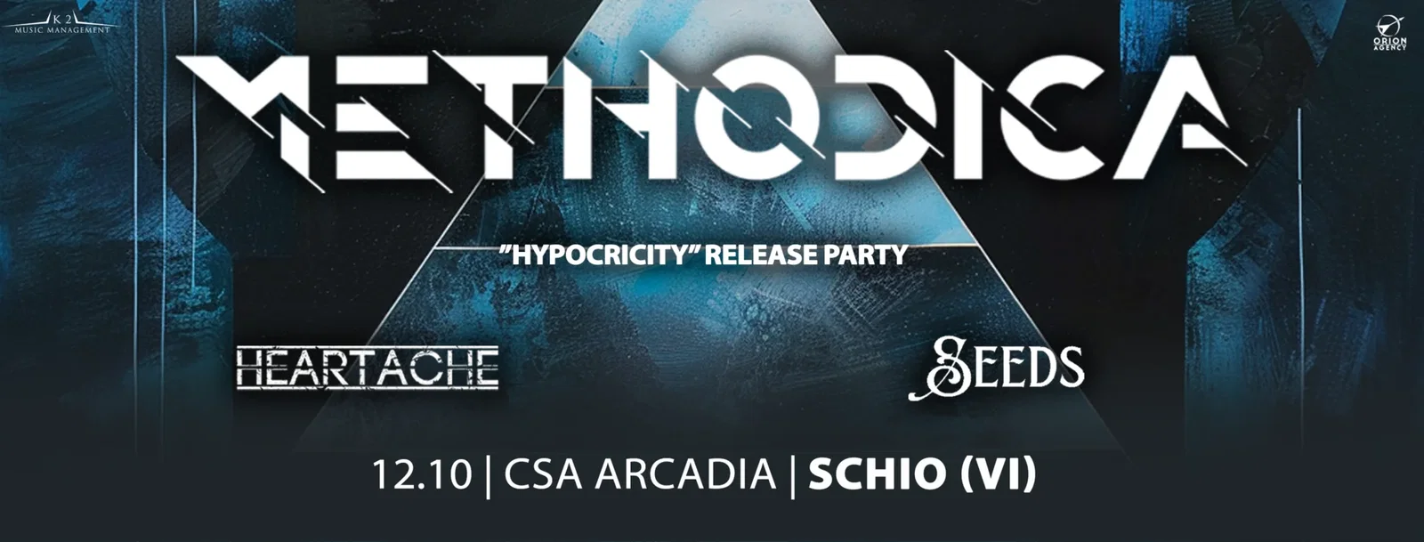 Methodica: i dettagli del release party di "Hypocriticy" al CSA Arcadia di Schio (VI)​