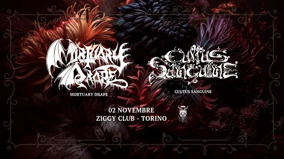 Mortuary Drape: con Cultus Sanguine il 2 novembre allo Ziggy Club (TO)