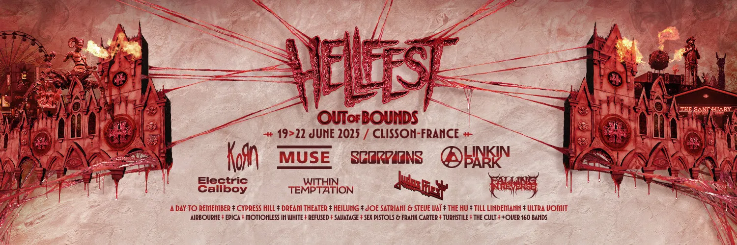 Hellfest Open Air 2025: annunciati Linkin Park, Scorpions, Muse, Korn e tanti altri