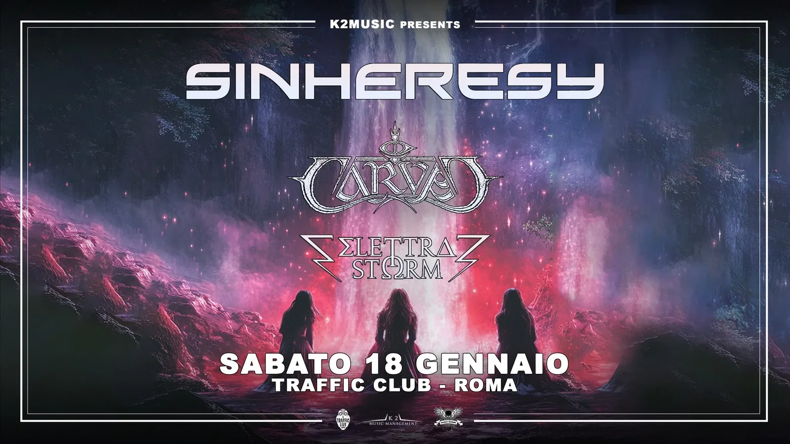 Live Report: SinHeresY, Carved ed Elettra Storm @ Traffic, Roma - 18/01/2025