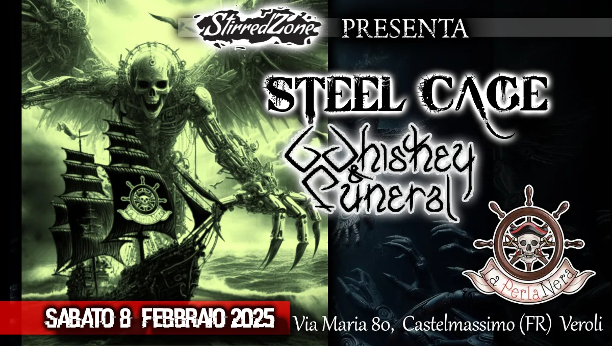 Steel Cage: live @ Arci Perla Nera insieme ai Whiskey&Funeral l'8/2/25