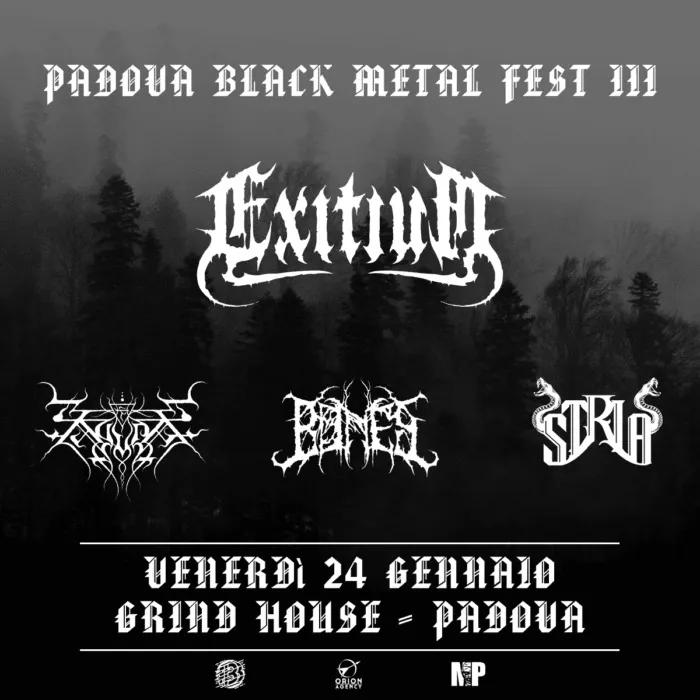 Padova Black Metal Fest: il 24 gennaio il via alla terza edizione