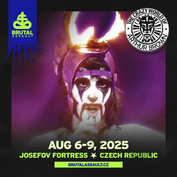 Brutal Assault 2025: Arthur Brown e altre 4 band si aggiungono alla lineup dell'edizione #28