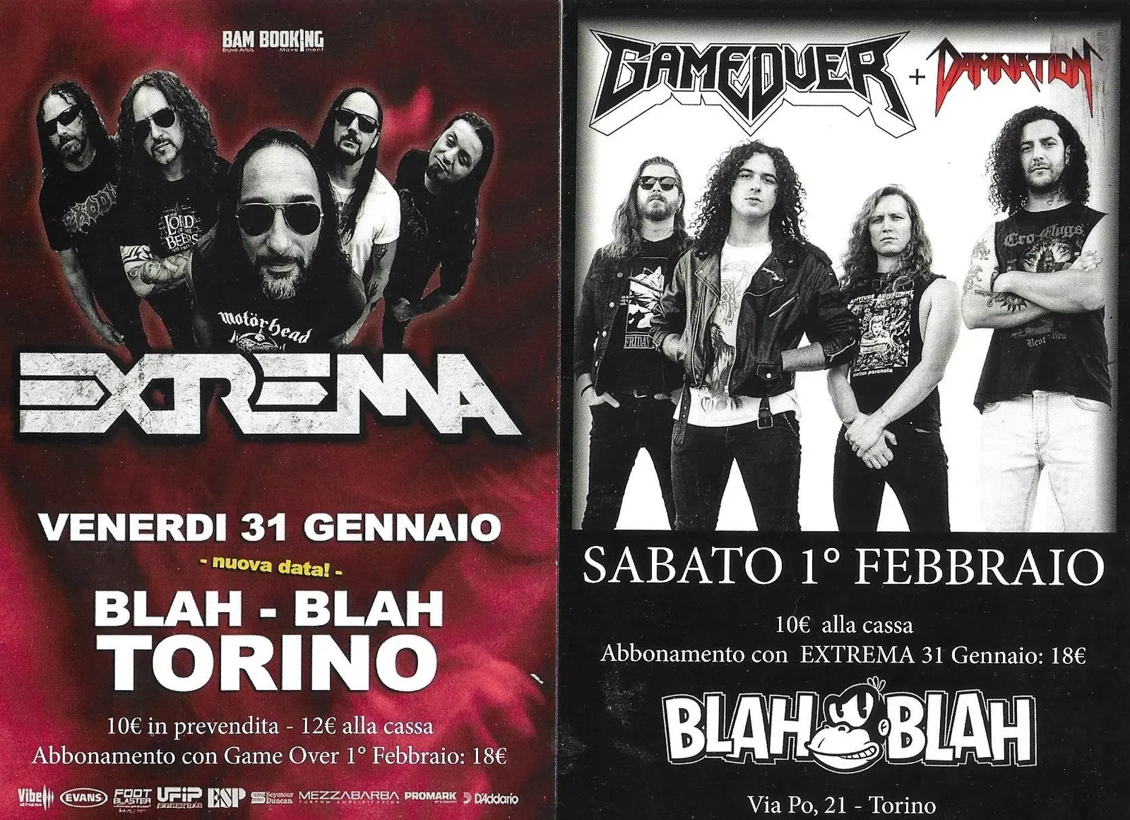 Live Report: Extrema, Game Over + Damnation @ Blah Blah, Torino – 31/01/_01/02/2025