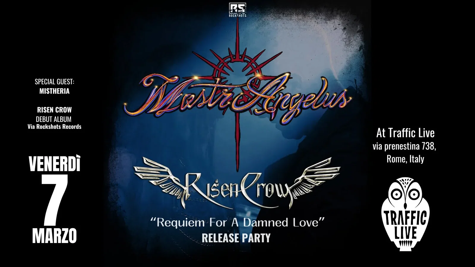 Live Report: MastrAngelus, Risen Crow @ Traffic, Roma - 07/03/2025