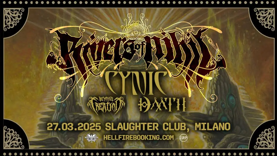 Live Report: Rivers of Nihil + Cynic + Beyond Creation + Daath @ Slaughter Club, Paderno Dugnano (MI) - 27/03/2025