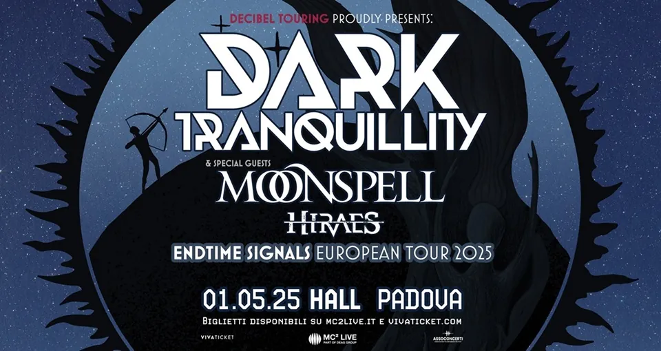 Live Report: Dark Tranquillity + Moonspell + Hiraes @ Hall, Padova 01/05/2025