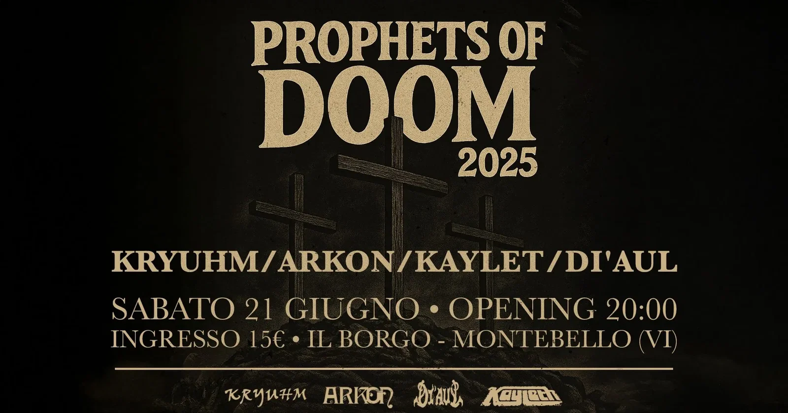 Kryuhm: annunciano il "Prophets Of Doom 2025"