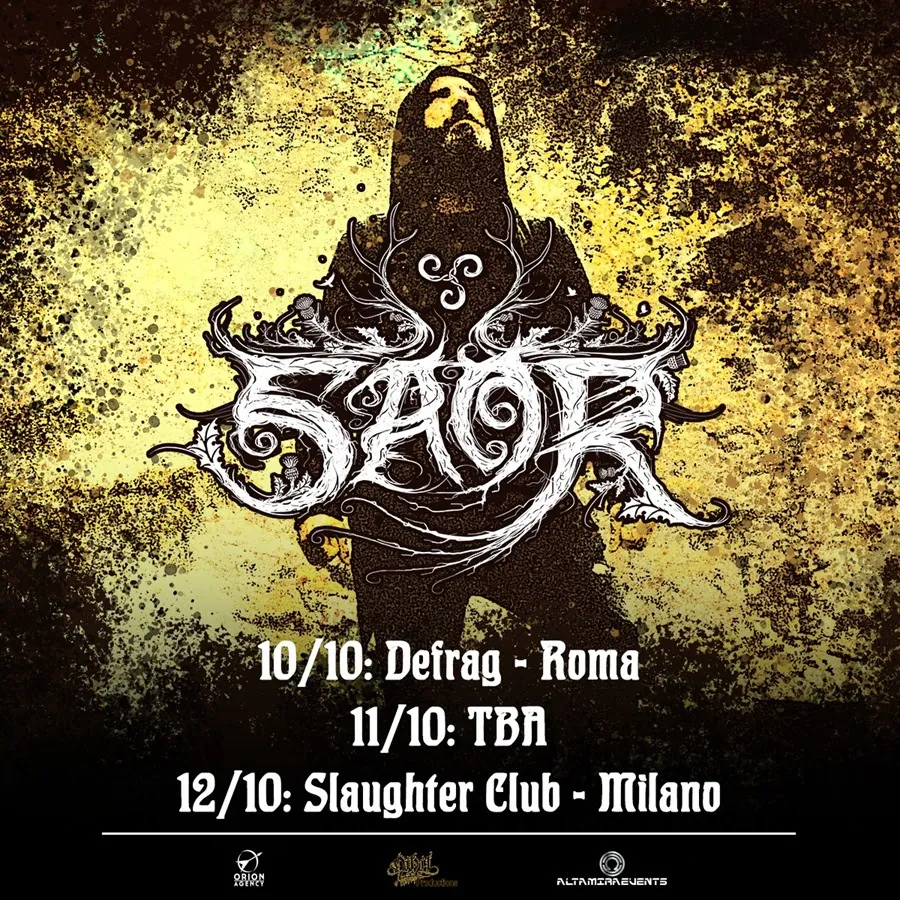 Saor: 3 date in Italia ad ottobre
