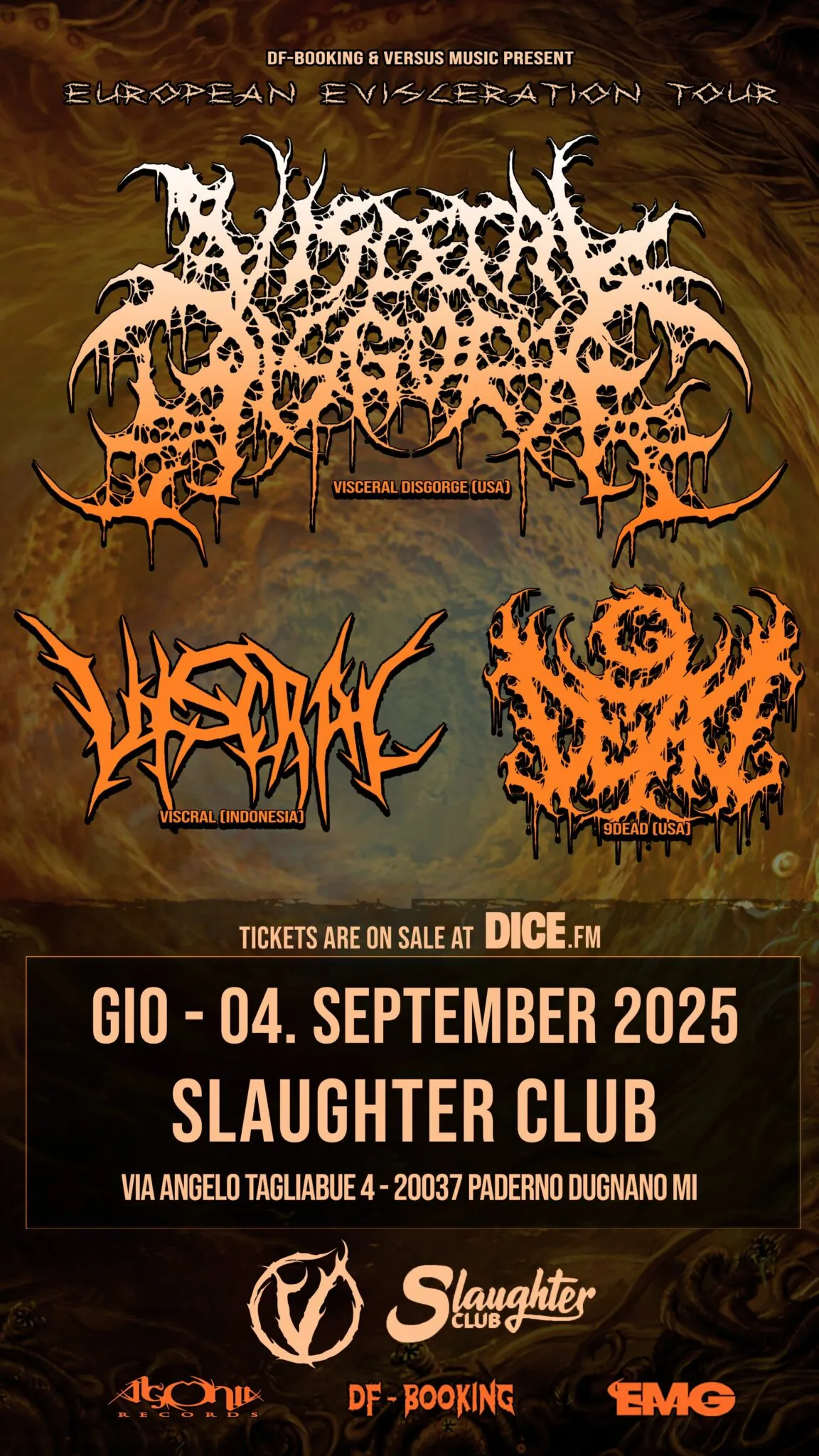 Visceral Disgorge: una data in Italia a Settembre