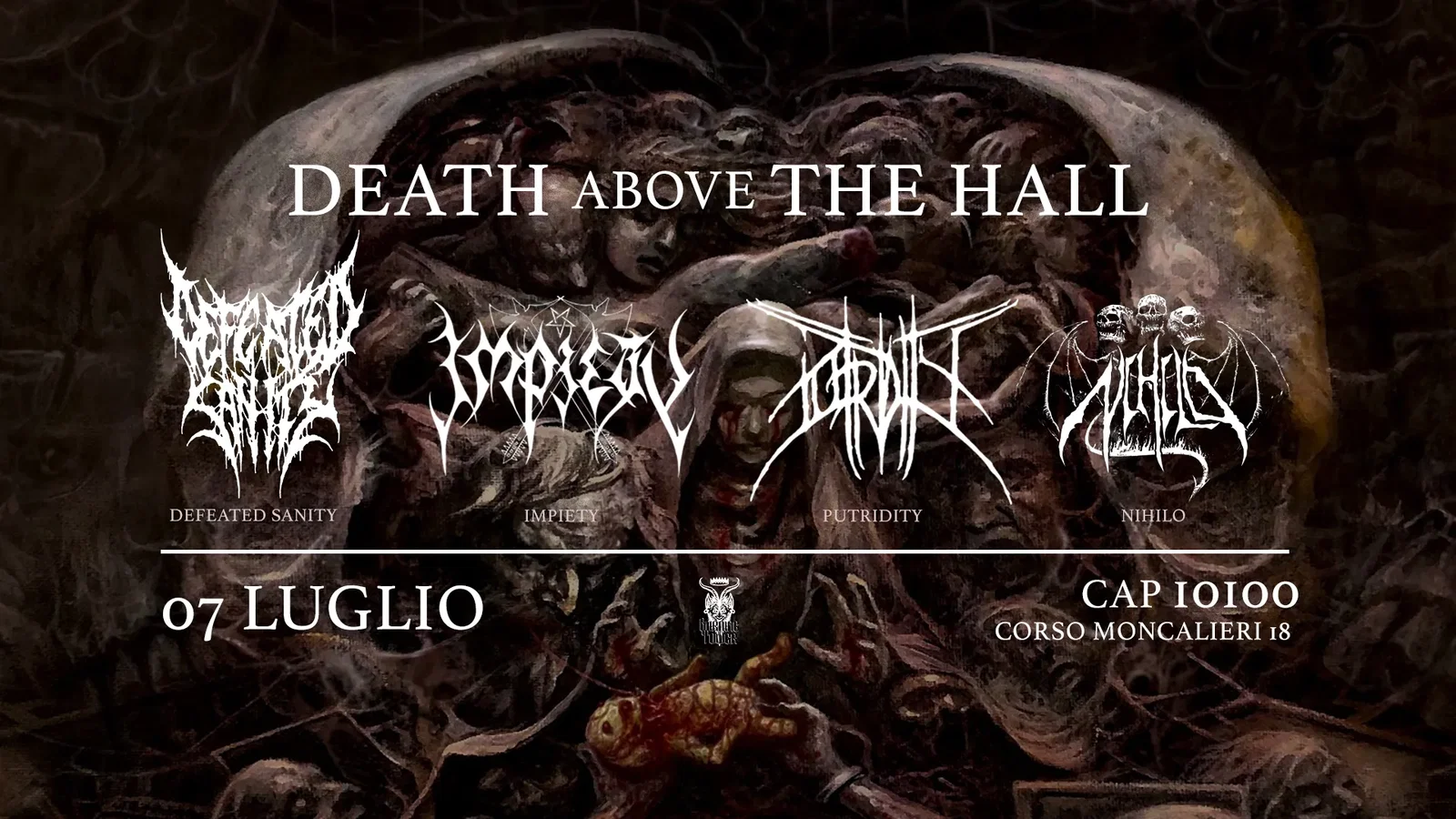 Defeated Sanity: il 7 luglio al CAP10100 di Torino