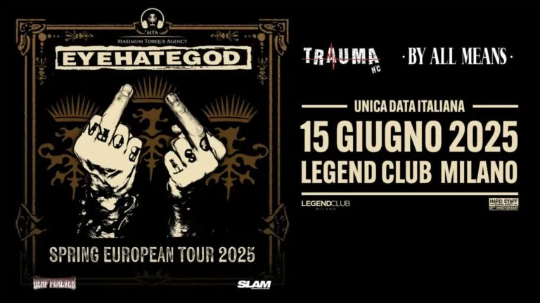 Live Report: Eyehategod @ Legend Club, Milano - 15/06/2025