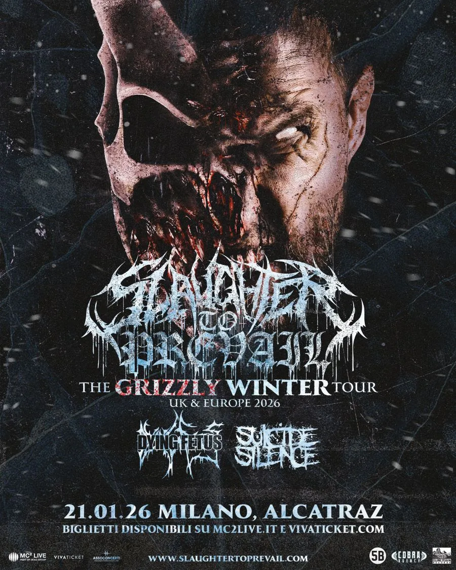 Slaughter To Prevail: la data a Milano nel 2026 con Dying Fetus e Suicide Silence