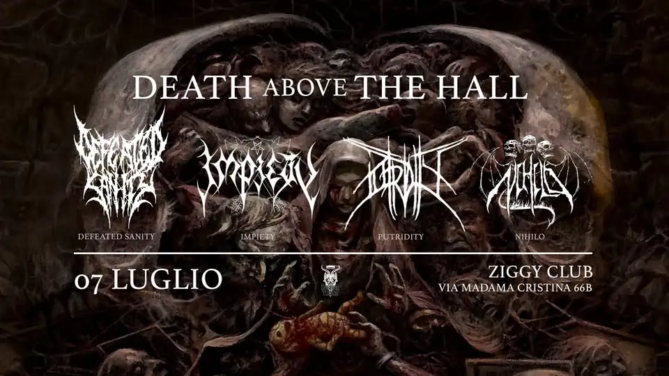 Defeated Sanity: il concerto di stasera è stato spostato allo Ziggy Club di Torino
