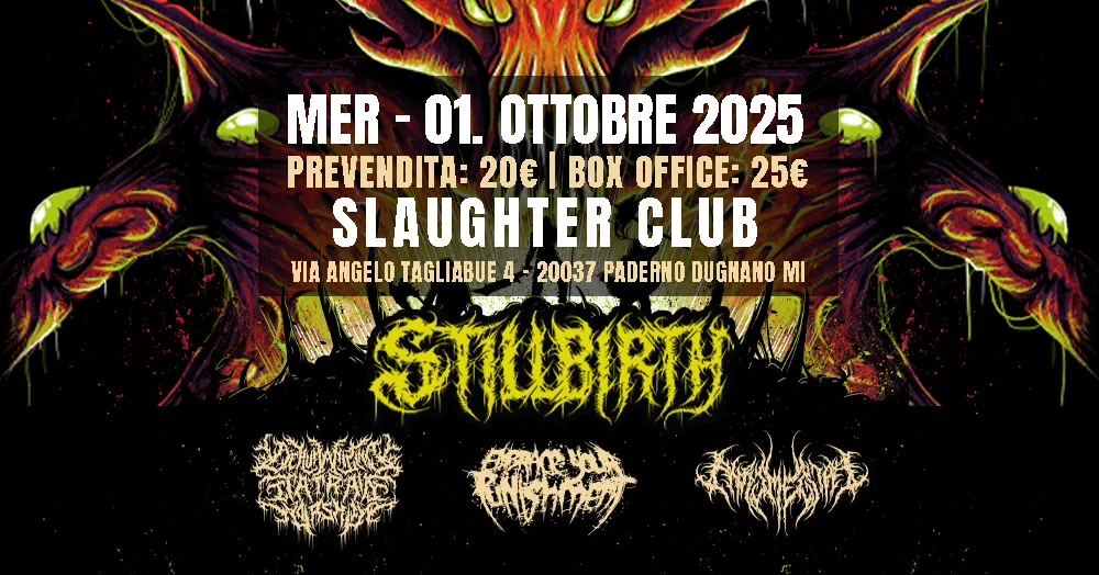 Stillbirth: il 1° ottobre una data a Milano