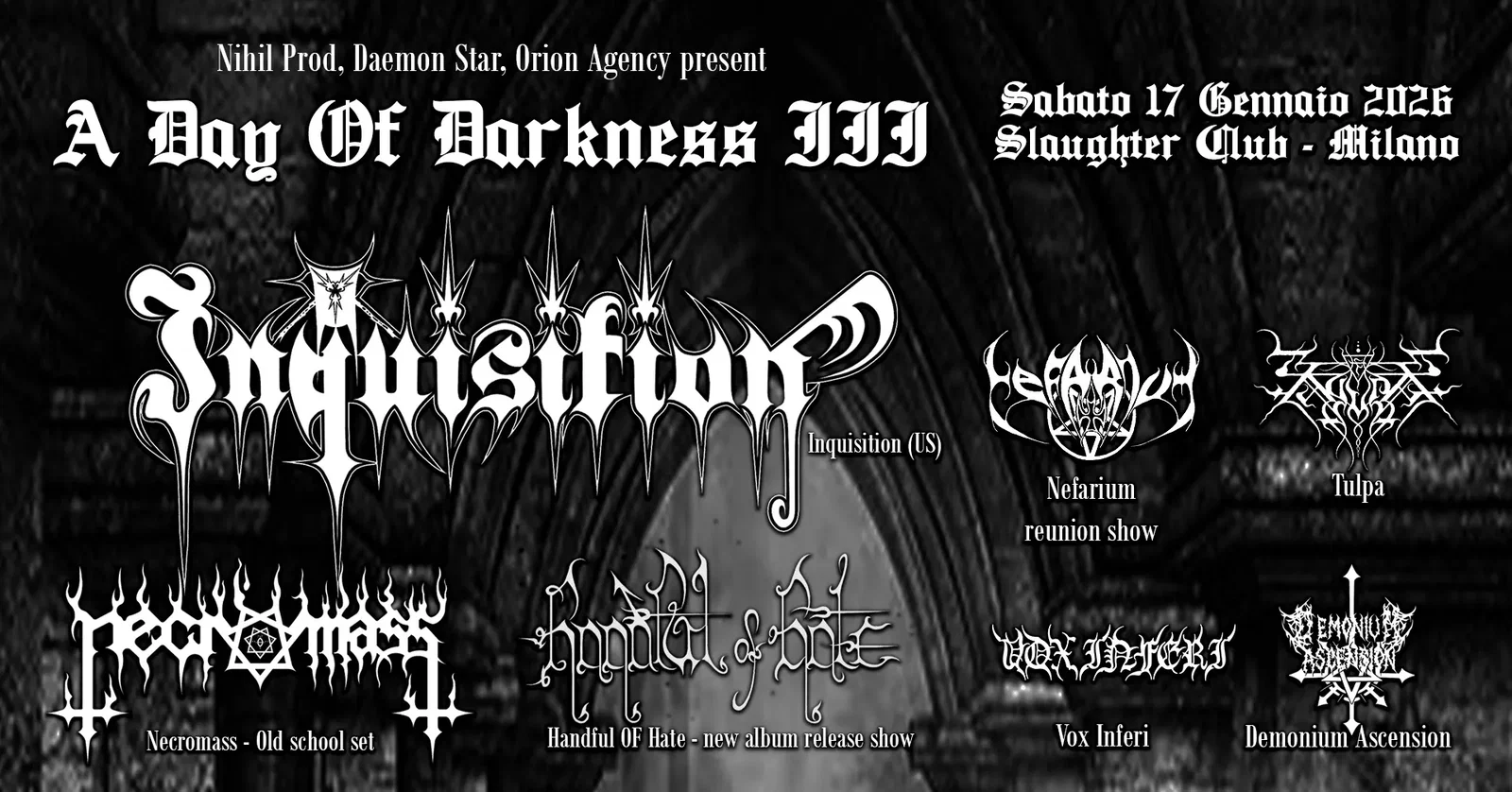 A Day Of Darkness: i dettagli della terza edizione