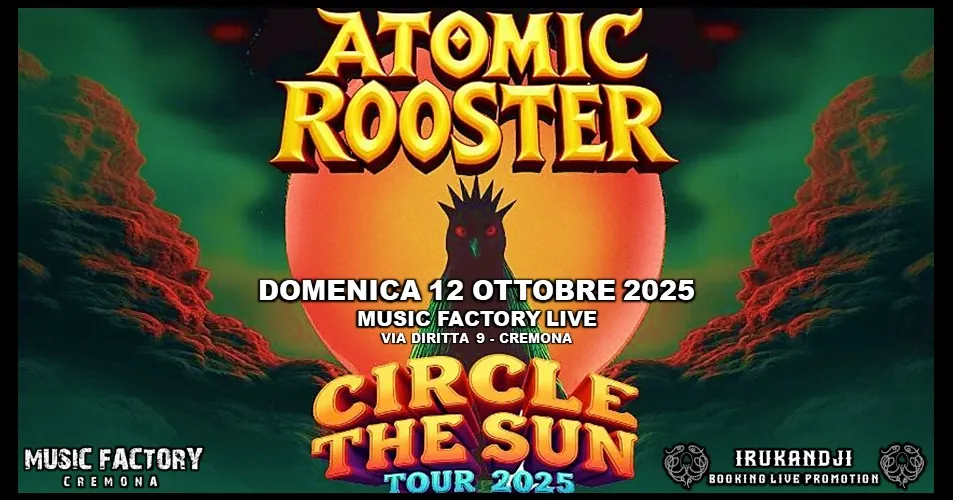 Atomic Rooster: una data in Italia del "Circle the Sun Tour 2025"