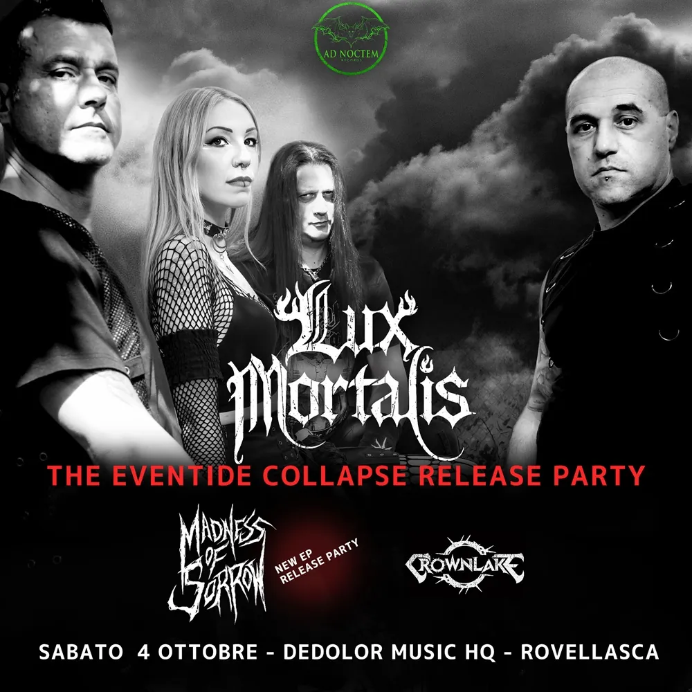 Lux Mortalis: il release party di "The Eventide Collapse"