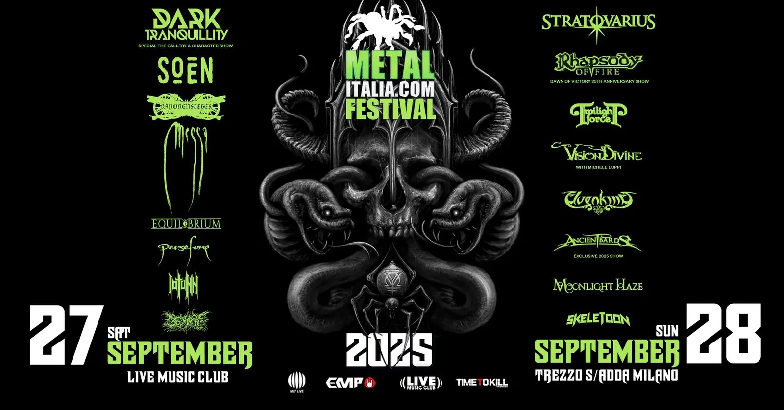 Metalitalia Festival 2025: gli orari di concerti e meet&greet