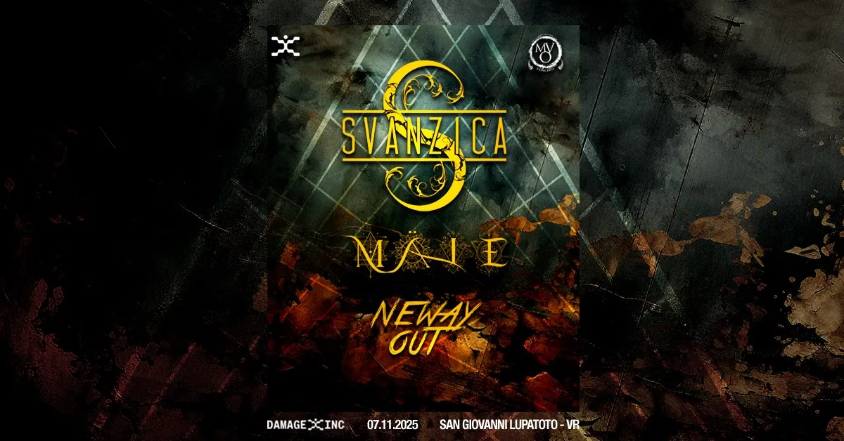 Svanzica: il 7 novembre live al Damage Inc (VR) con Mäle e New Way Out