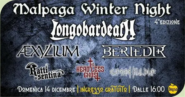 Malpaga Winter Night 2025: cambio di headliner