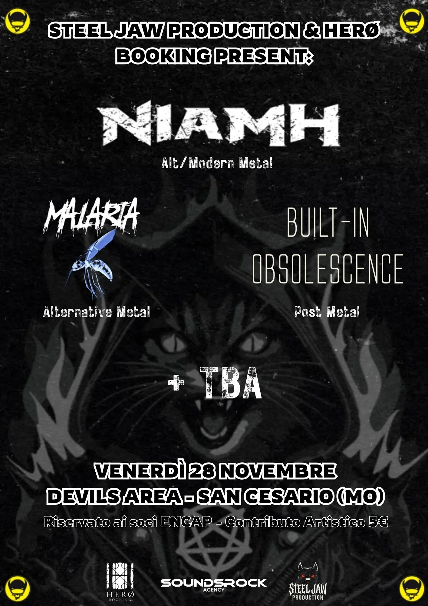 Niamh, Built-In Obsolescence e Malaria: live al Devils Area