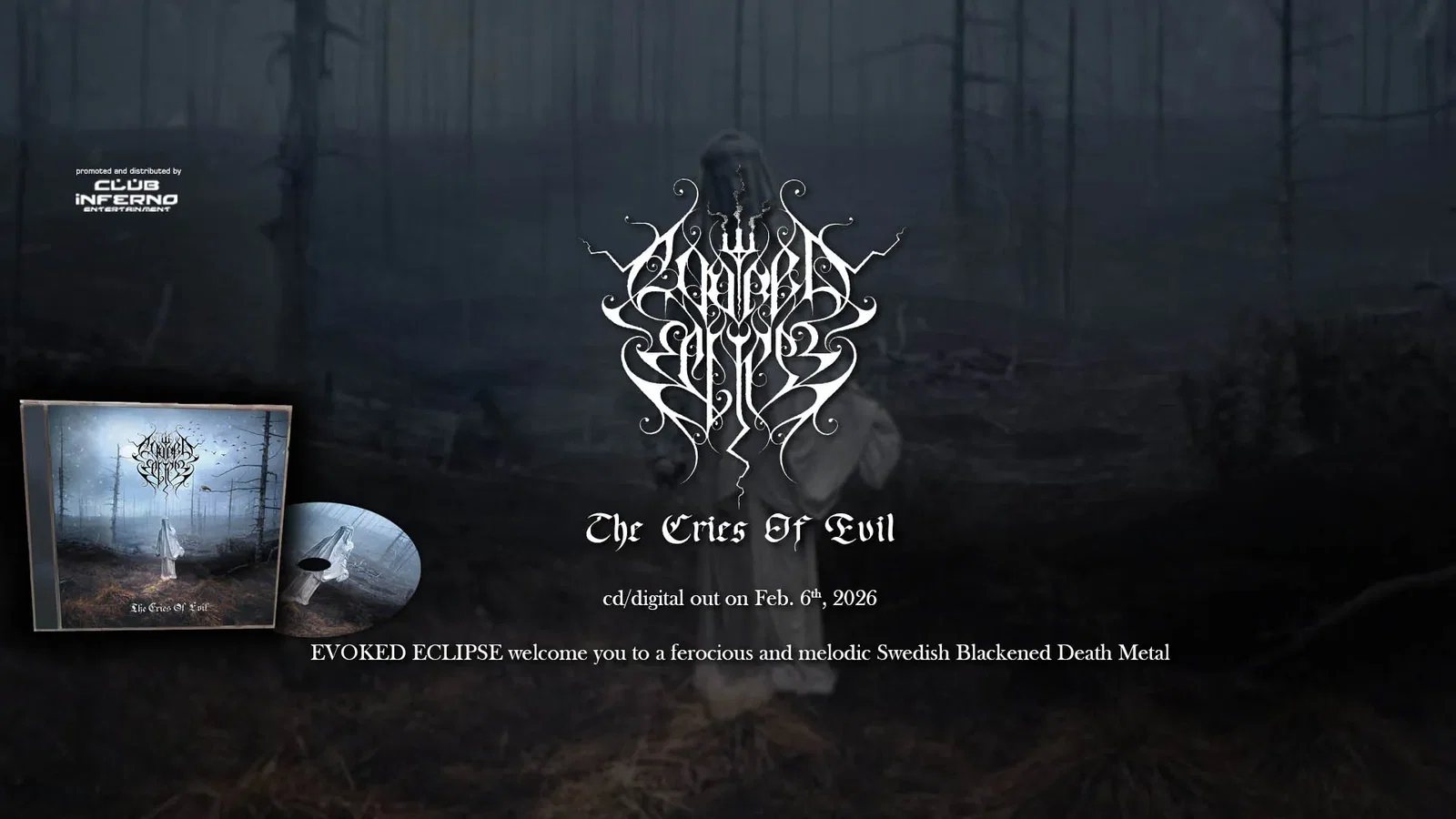 Evoked Eclipse: svelate copertina e tracklist di "The Cries Of Evil"