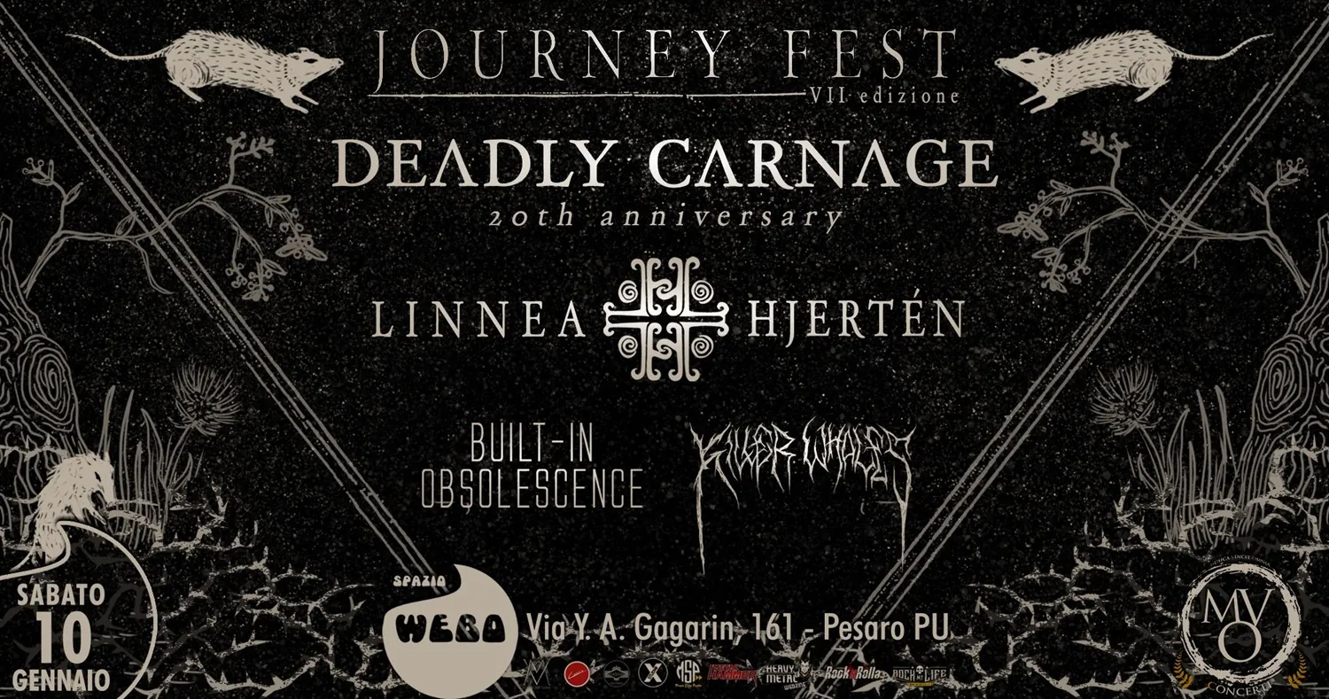 Journey Fest VII: il 10 gennaio 2026 allo Spazio Webo di Pesaro