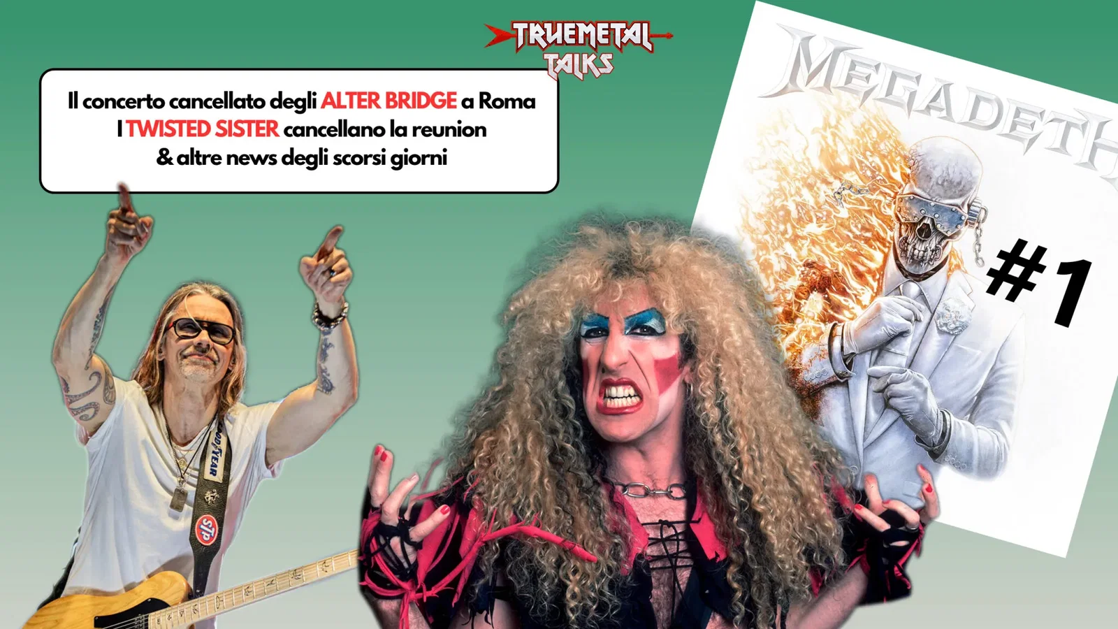 TrueMetal Talks: disponibile la nuova puntata del nostro podcast, “Alter Bridge a Roma, la reunion saltata dei Twisted Sister e altre news"