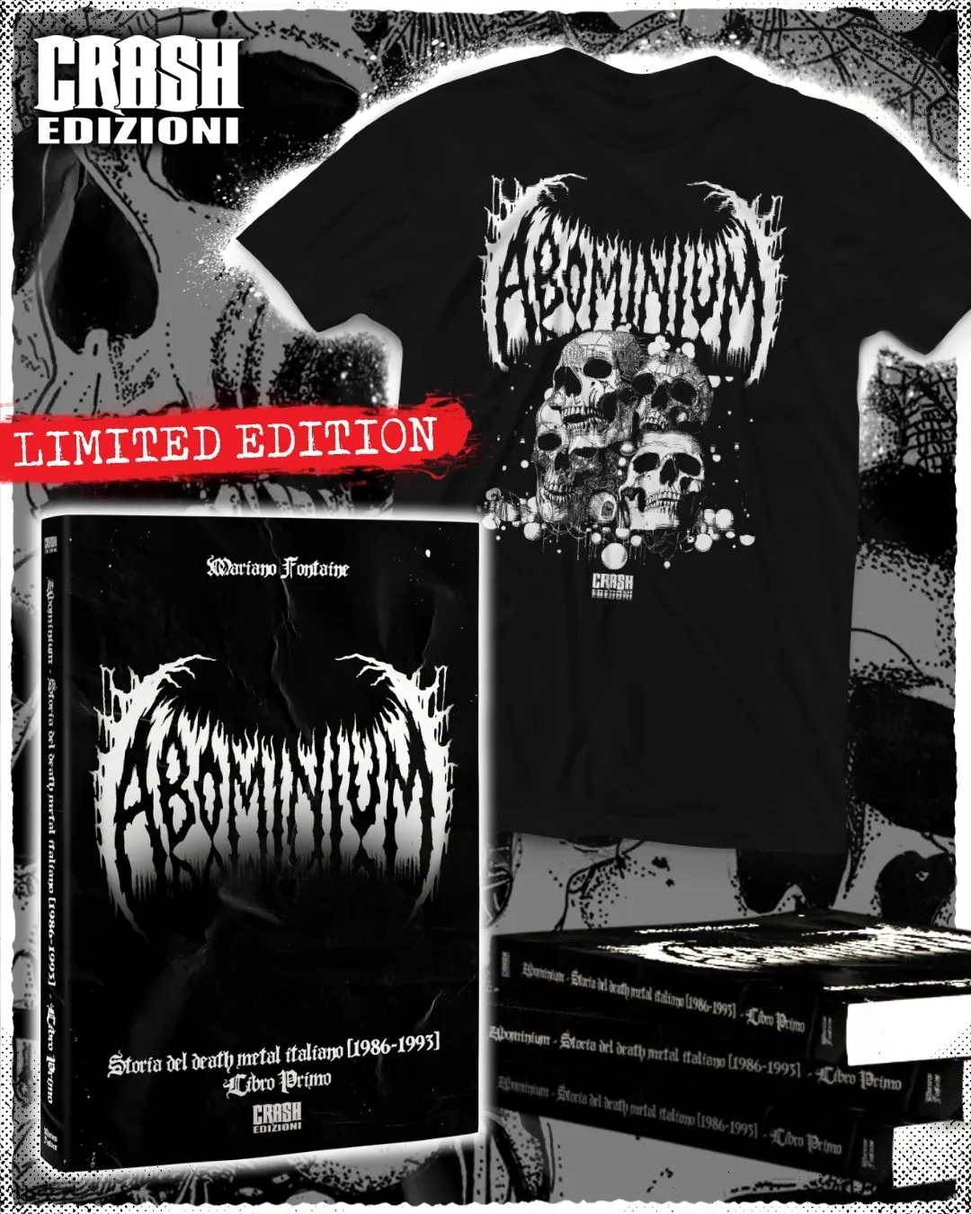 La Storia del Death Metal italiano: in preorder il ‘Libro Primo [1986–1993]’ da parte di Crash Edizioni