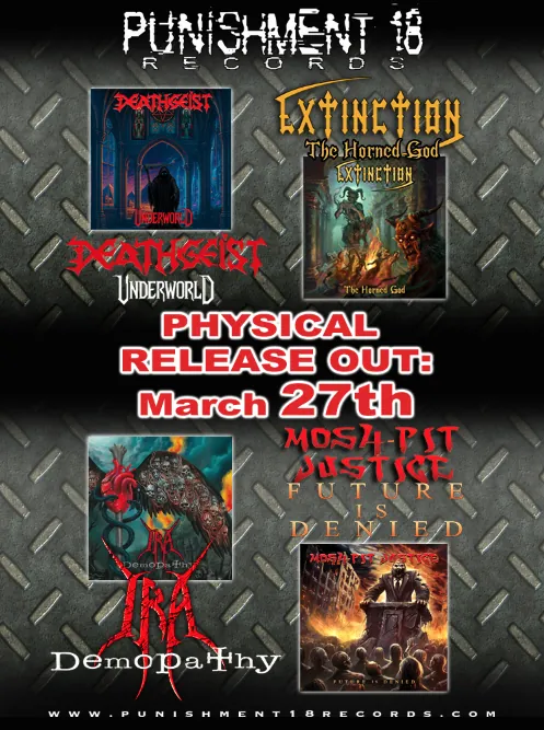 Punishment 18 Records: quattro nuove uscite in formato fisico