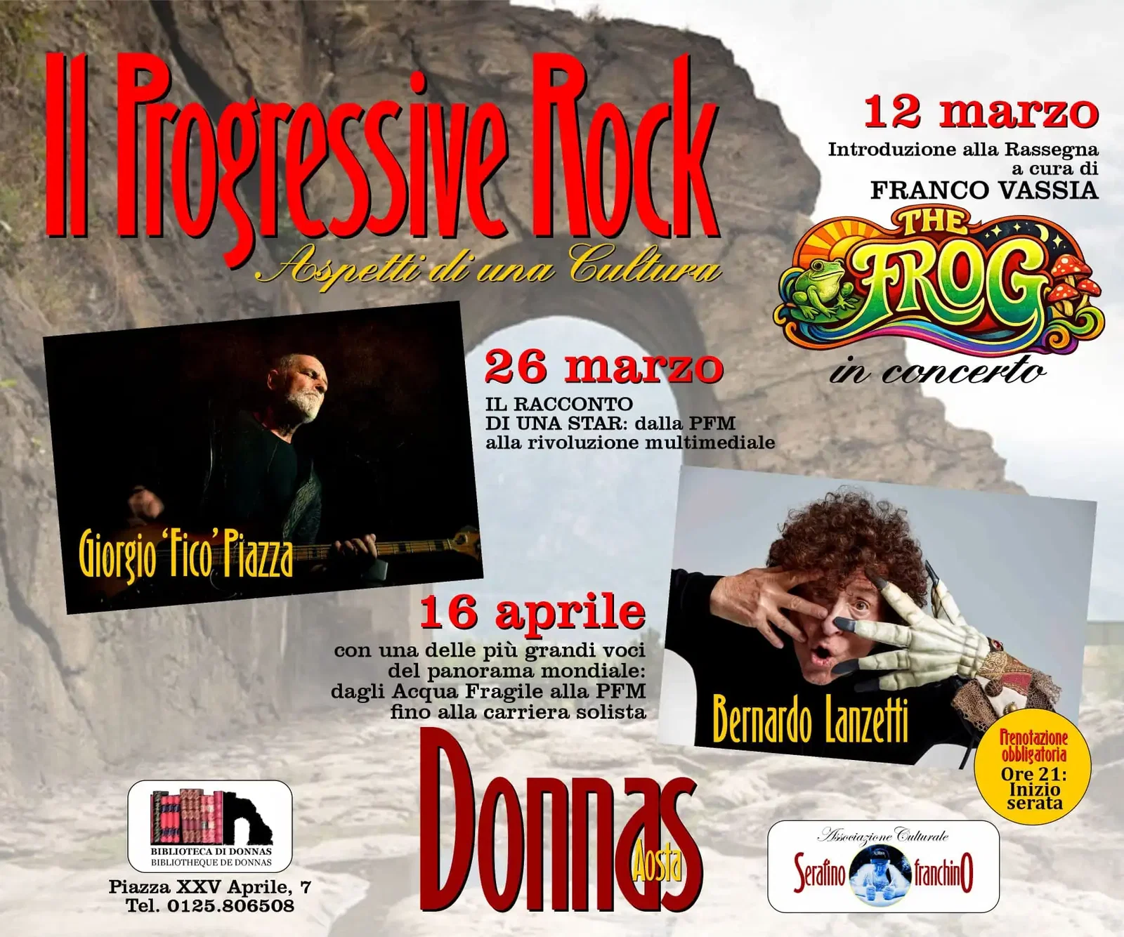 Rassegna "Il Progressive Rock": tre serate a Donnas (AO)