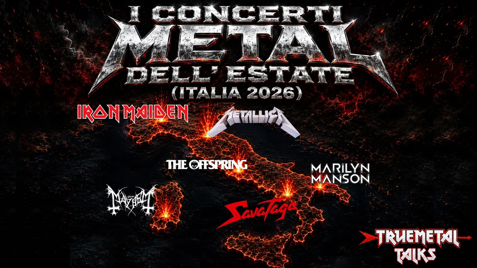 TrueMetal Talks: disponibile la nuova puntata del nostro podcast, “I concerti Metal dell'estate in Italia (edizione 2026)”