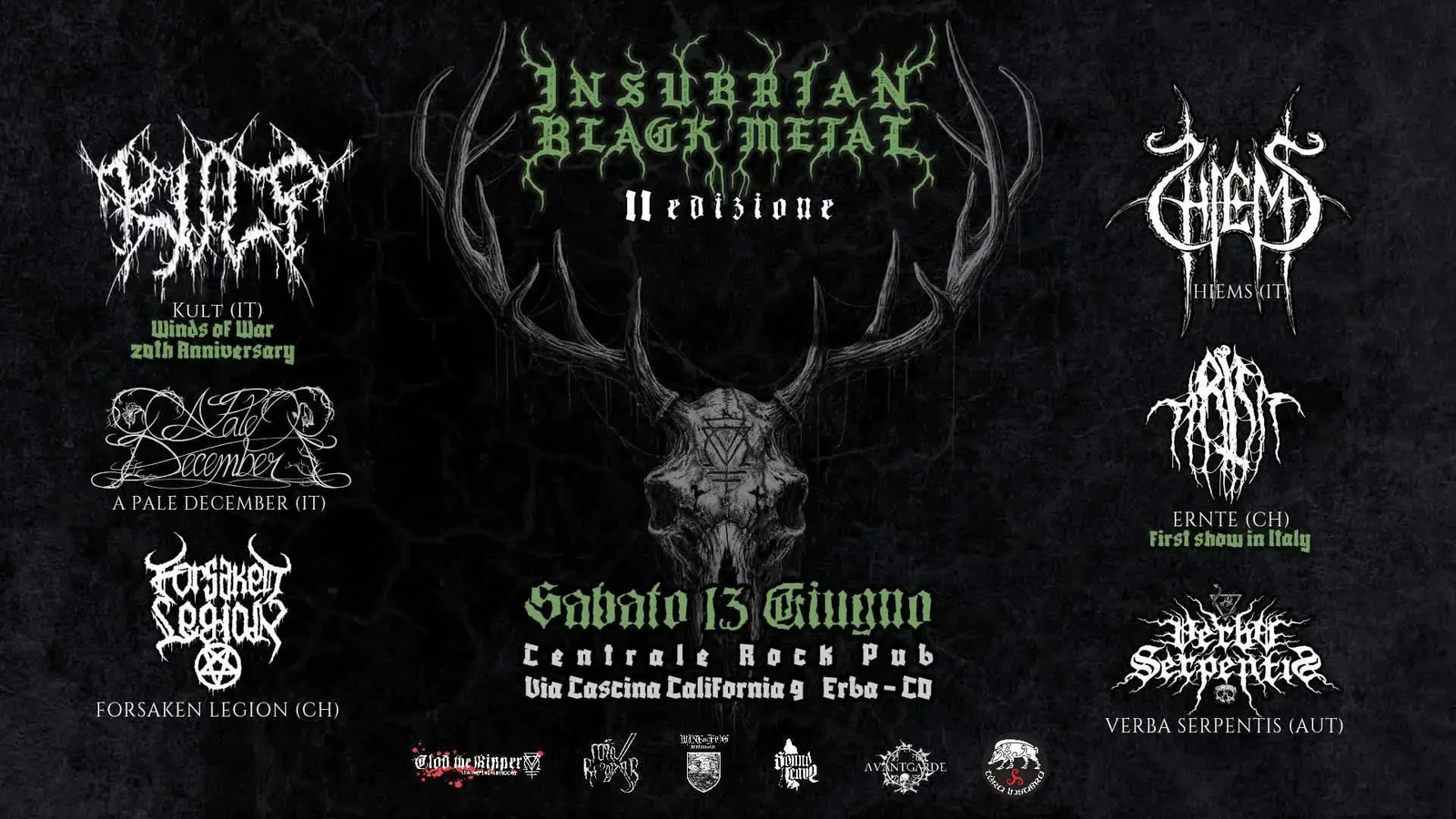 Insubrian Black Metal Fest: la lineup completa della nuova edizione