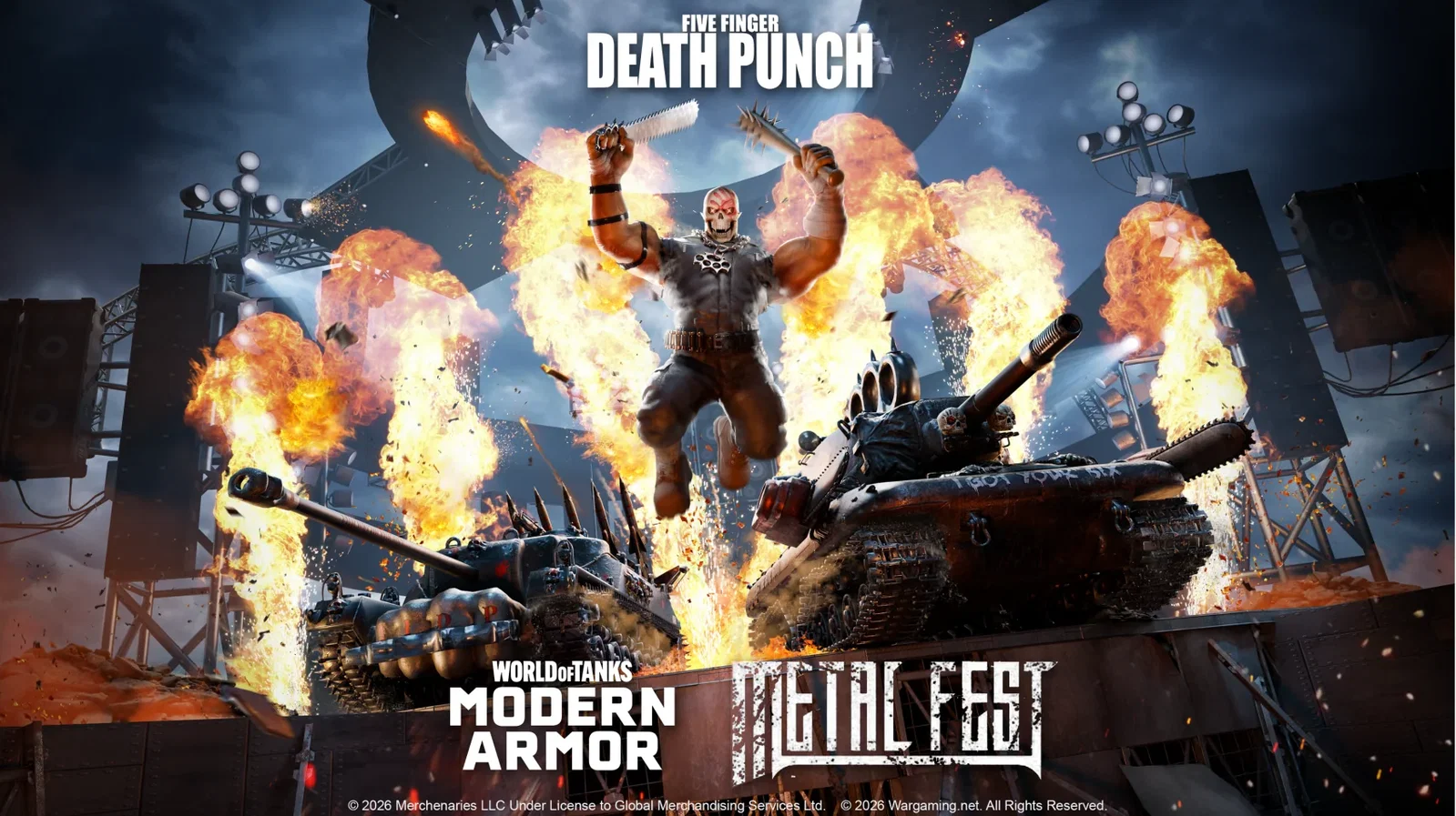 Metal Fest 2026: torna la nuova edizione su "World of Tanks Modern Armor" con i Five Finger Death Punch