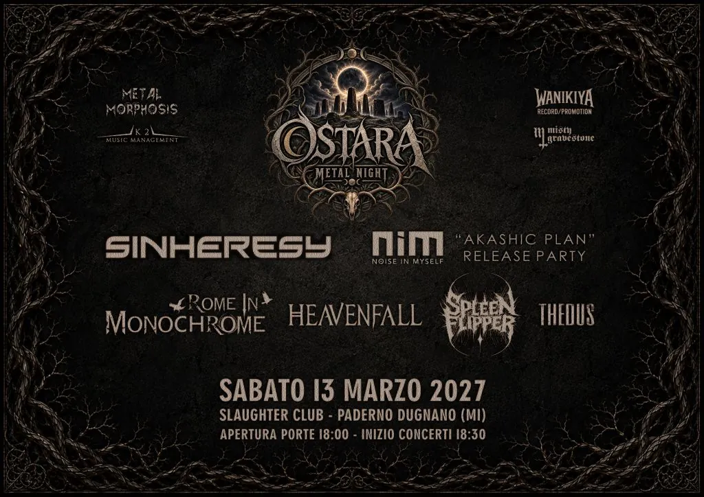 Ostara Metal Night: sabato 13 marzo allo Slaughter Club di Paderno Dugnano (MI)