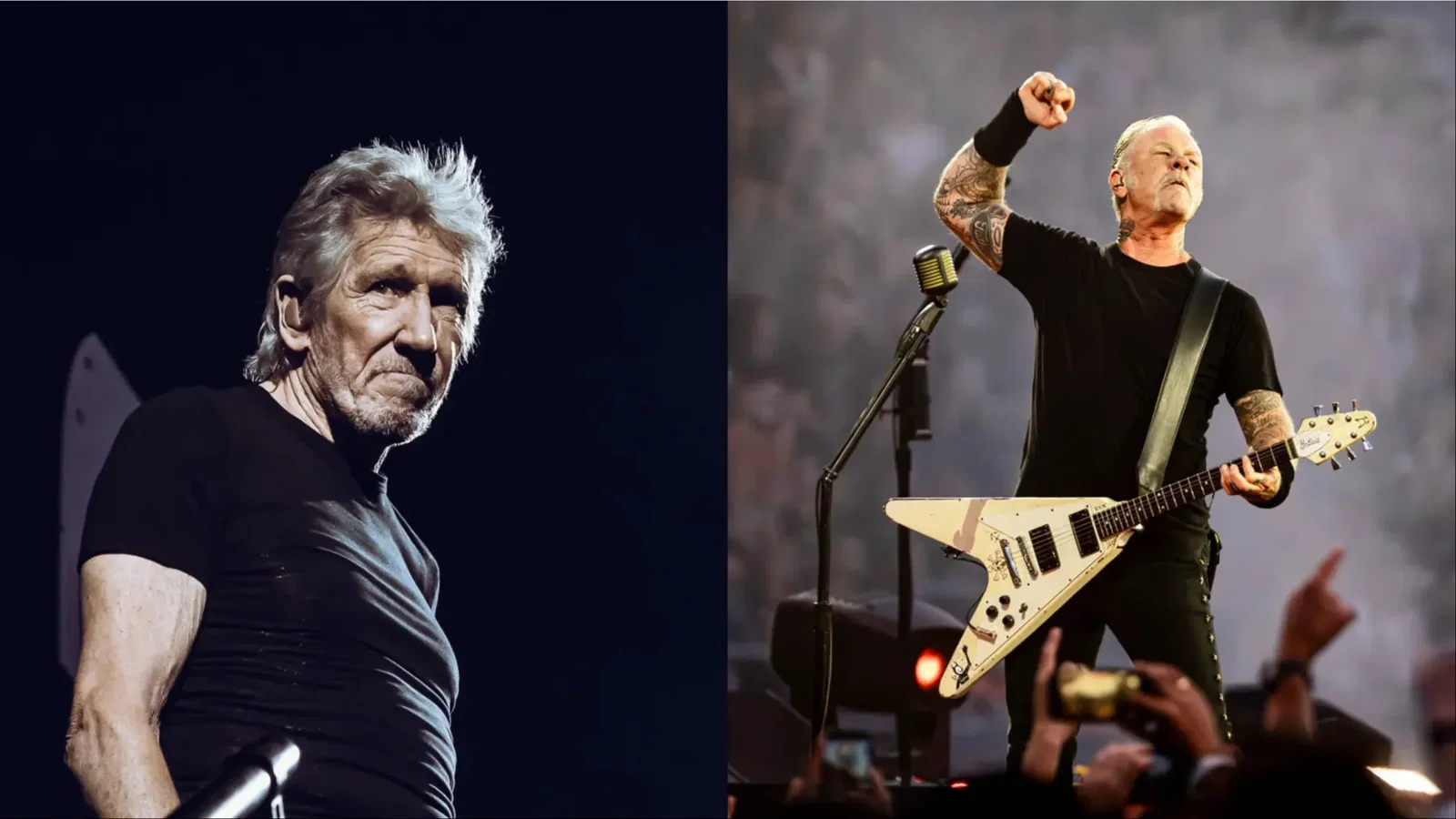 Metallica: Roger Waters contro James Hetfield, "E' un signor nessuno, sarà ricco ma rimane uno stronzo"